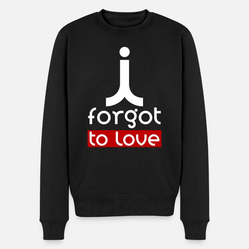 iforgottolove - Pull Premium bio Homme - noir