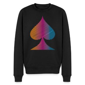 Idée cadeau poker - Pull Premium bio Homme - noir - Devant - Nico (187cm)