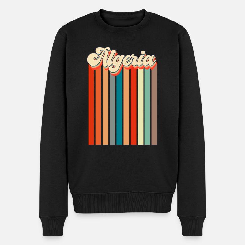 Algeria vintage algérie - Pull Premium bio Homme - noir