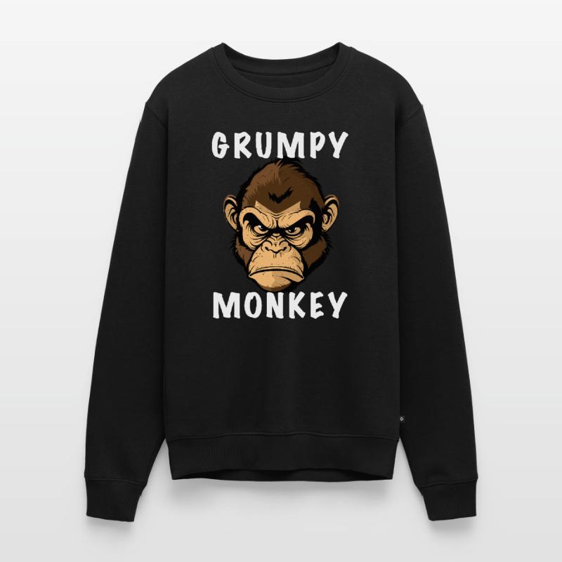 GRUMPY MONKEY Männer Premium Bio Pullover