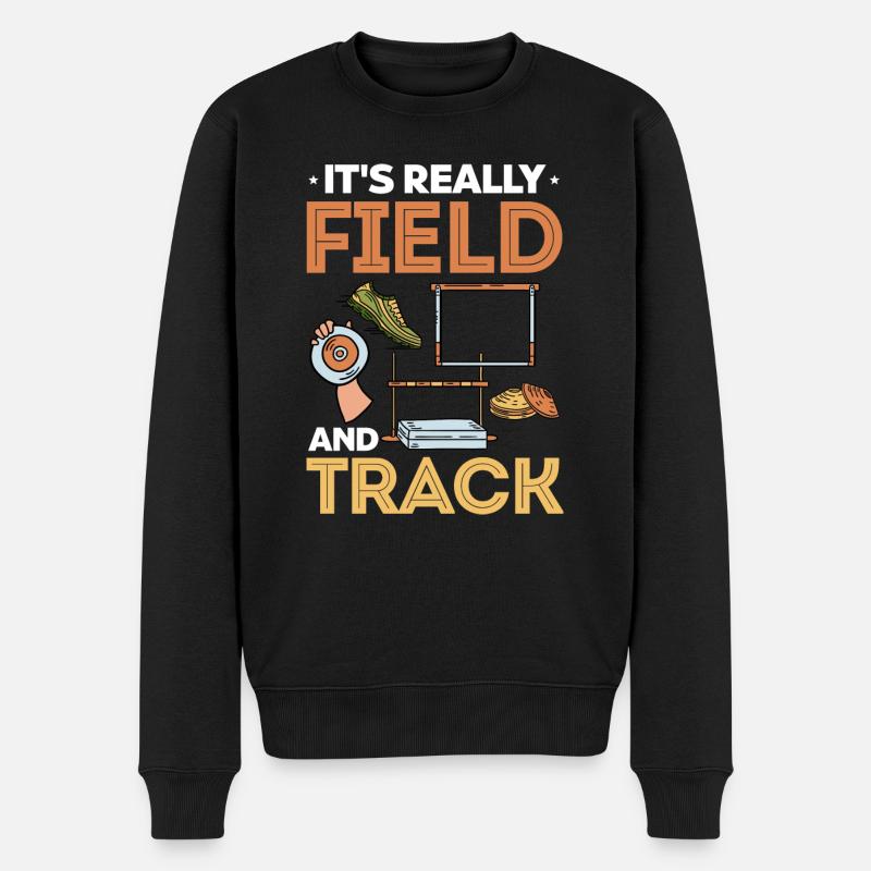 Athlétisme - Expert Runner Field et - Pull Premium bio Homme - noir