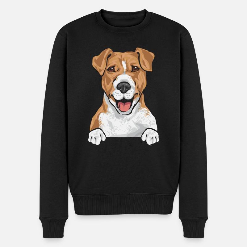 Jack Russell Terrier - Pull Premium bio Homme - noir