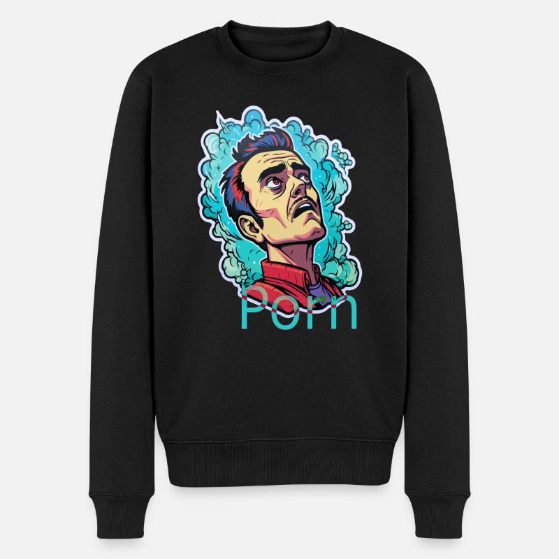 porn what - Männer Premium Bio Pullover - Schwarz