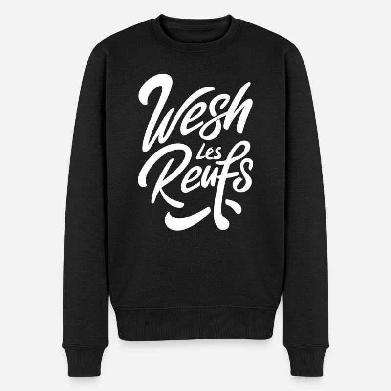 Wesh les reufs - Pull Premium bio Homme - noir