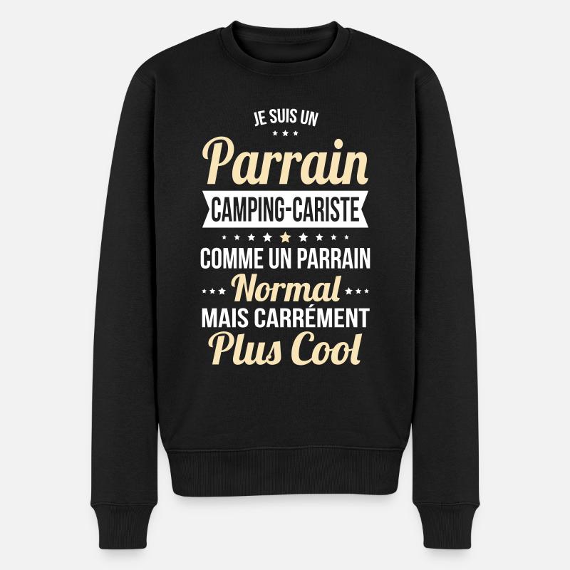 Parrain camping-cariste plus cool - Pull Premium bio Homme - noir
