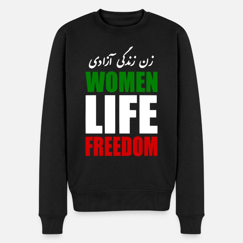 Women life freedom - Pull Premium bio Homme - noir