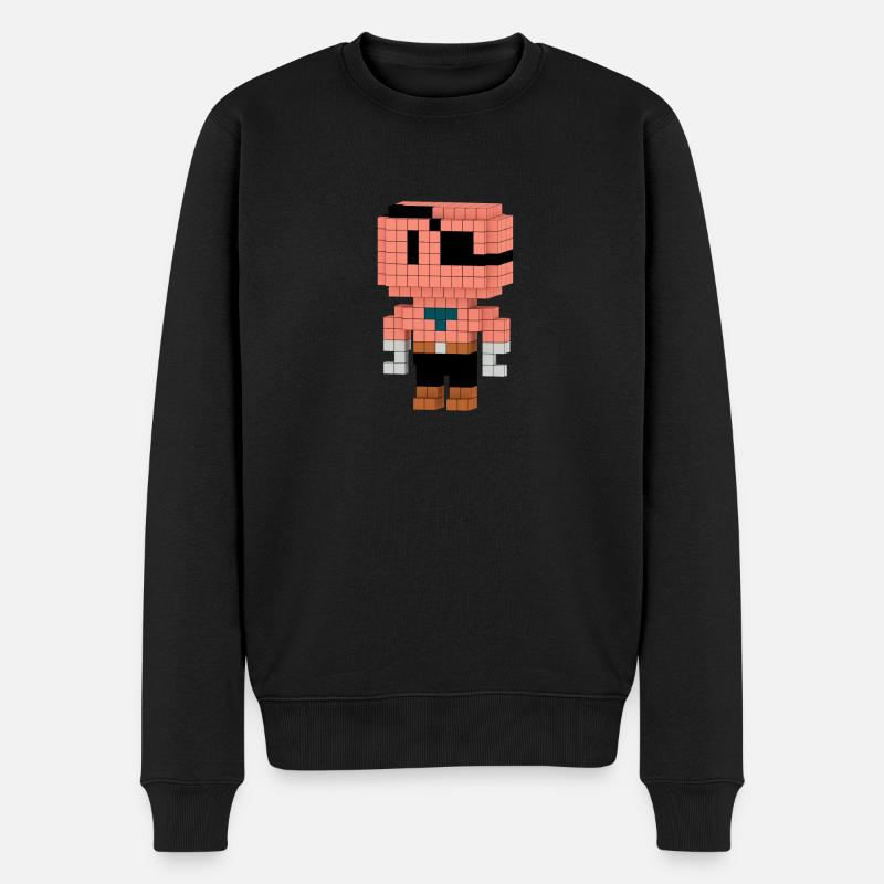 Hook - Männer Premium Bio Pullover - Schwarz
