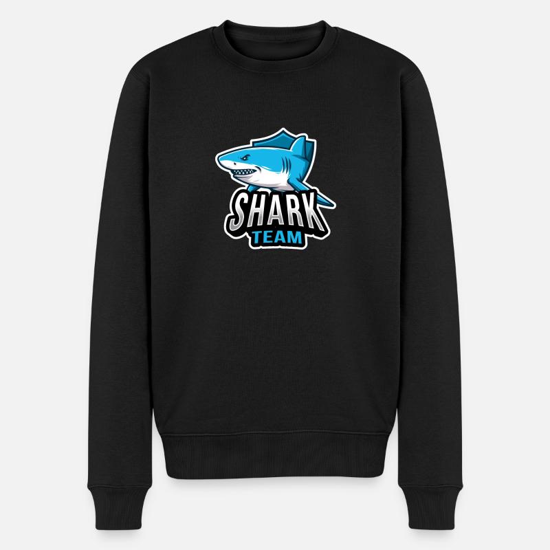 Requin - Pull Premium bio Homme - noir