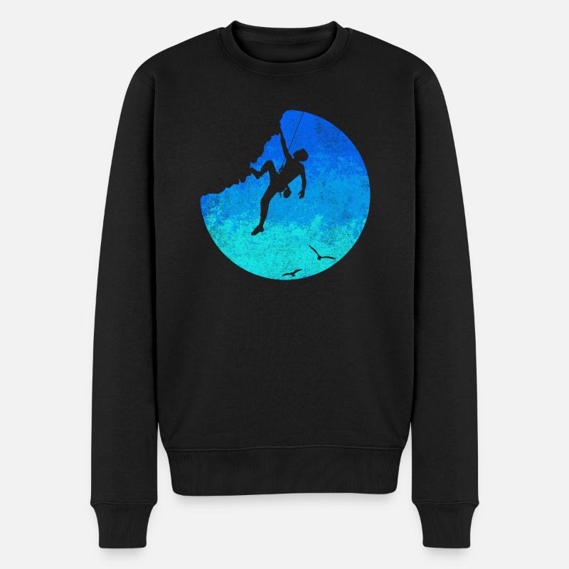Climbing - Männer Premium Bio Pullover - Schwarz