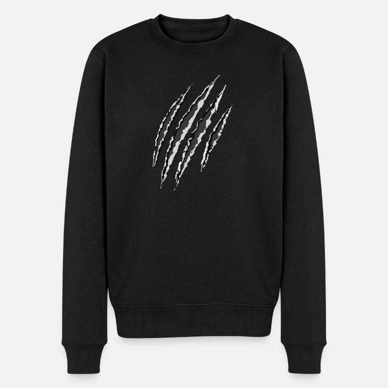 claw | claw | scratch - Men's Premium Organic Jumper - black