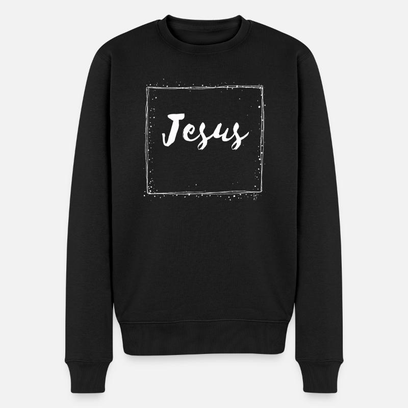 Jésus - Pull Premium bio Homme - noir