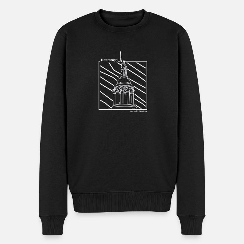 Hermann, Detmold - Pull Premium bio Homme - noir