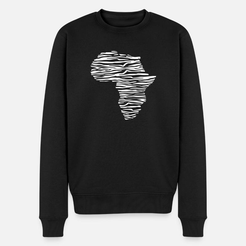 Afrique zèbre - Pull Premium bio Homme - noir