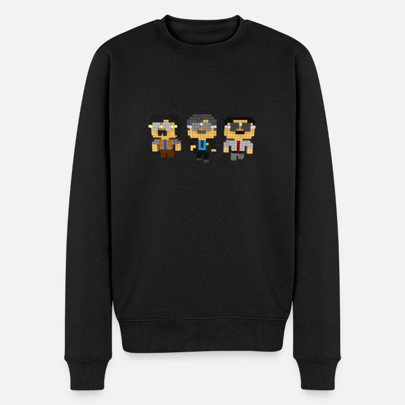 Music 01 - Männer Premium Bio Pullover - Schwarz