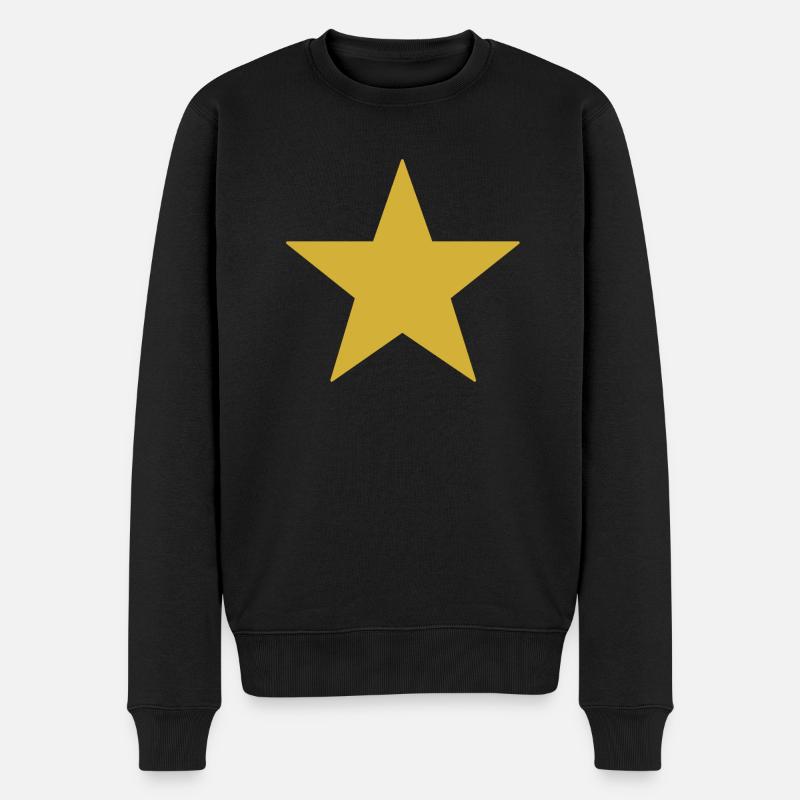 étoile - Pull Premium bio Homme - noir