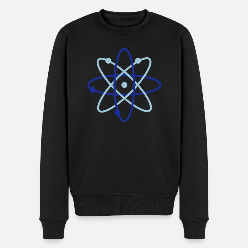 atom symbol - Männer Premium Bio Pullover - Schwarz