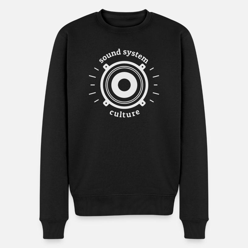 sound system culture blanc - Pull Premium bio Homme - noir