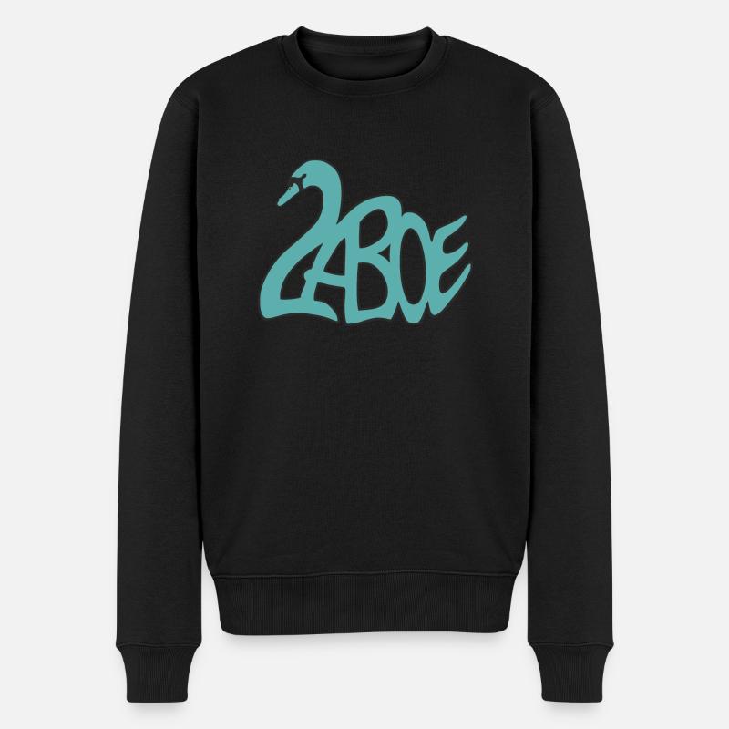Laboe cygne turquoise - Pull Premium bio Homme - noir