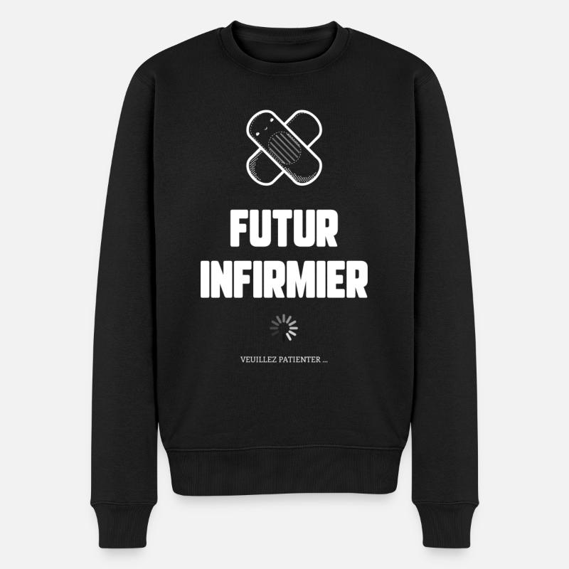 Futur infirmier - Pull Premium bio Homme - noir