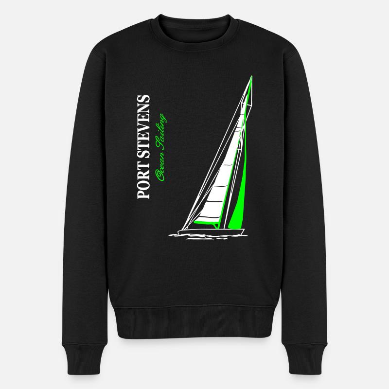 Ocean Sailing Maritim - Männer Premium Bio Pullover - Schwarz