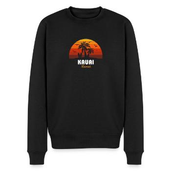 Retro Kauai Hawaii Sunset Cool Vintage Vacation - Men's Premium Organic Jumper - black - Front - Nico (187cm)