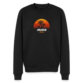 Retro Jalisco Mexico Sunset Cool Vintage Vacation - Men's Premium Organic Jumper - black - Front - Nico (187cm)