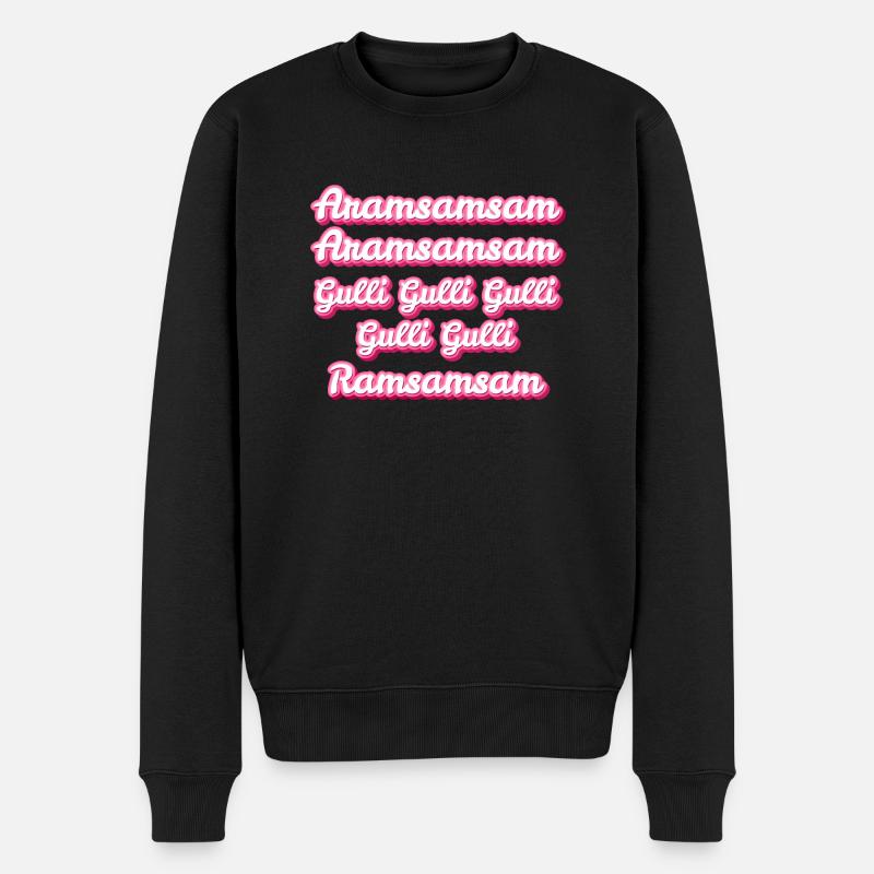 Kinderlied - Männer Premium Bio Pullover - Schwarz