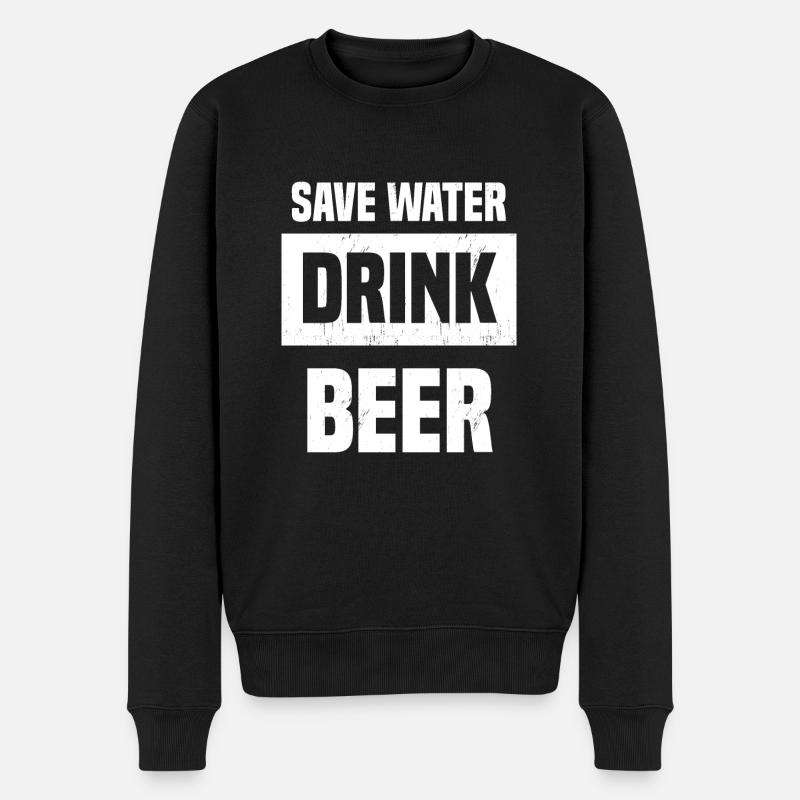 save water drink beer - Pull Premium bio Homme - noir