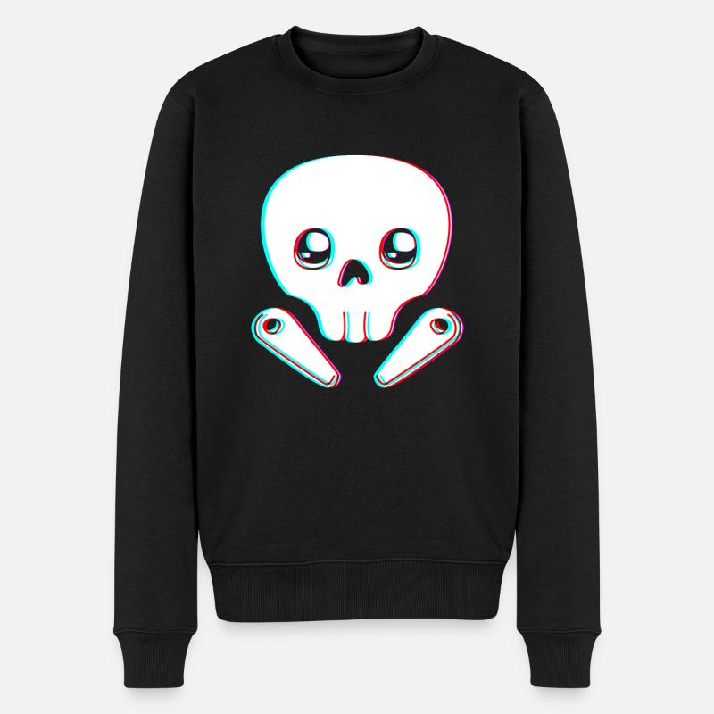 Flipper Pinball - Männer Premium Bio Pullover - Schwarz