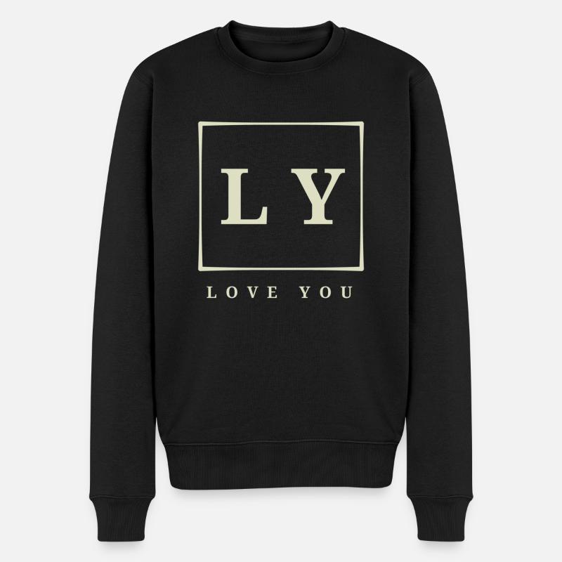 Amour - Pull Premium bio Homme - noir