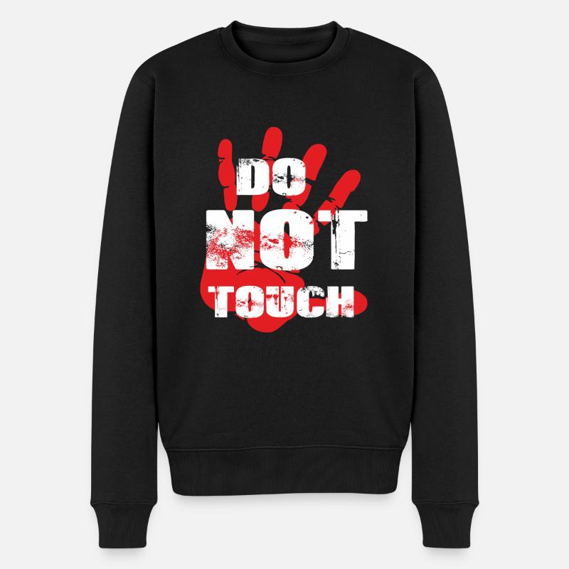 Ne pas toucher - Pull Premium bio Homme - noir