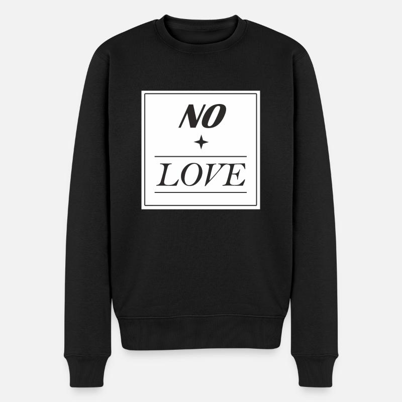 No Love - Pull Premium bio Homme - noir