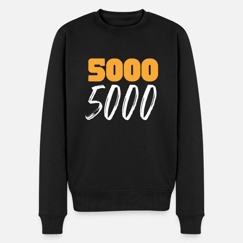 5000 - Männer Premium Bio Pullover - Schwarz