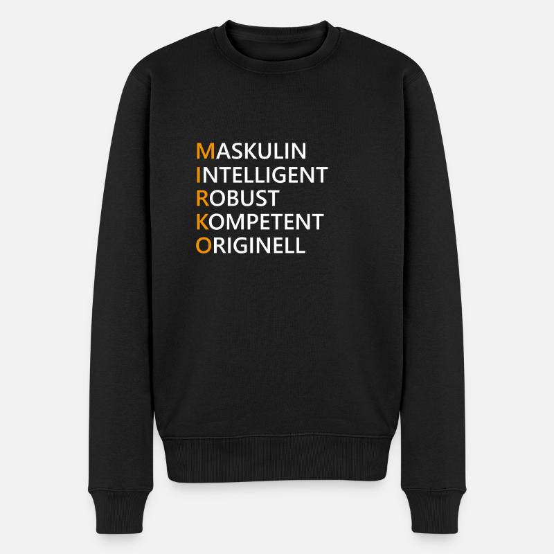 Mirko Name Geschenk - Männer Premium Bio Pullover - Schwarz