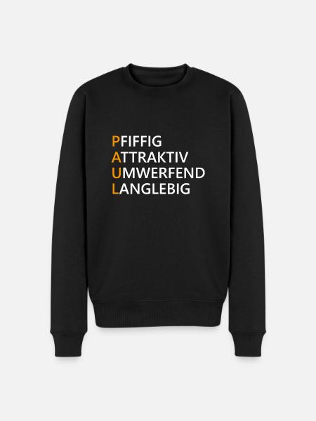 Paul Name Geschenk - Männer Premium Bio Pullover - Schwarz