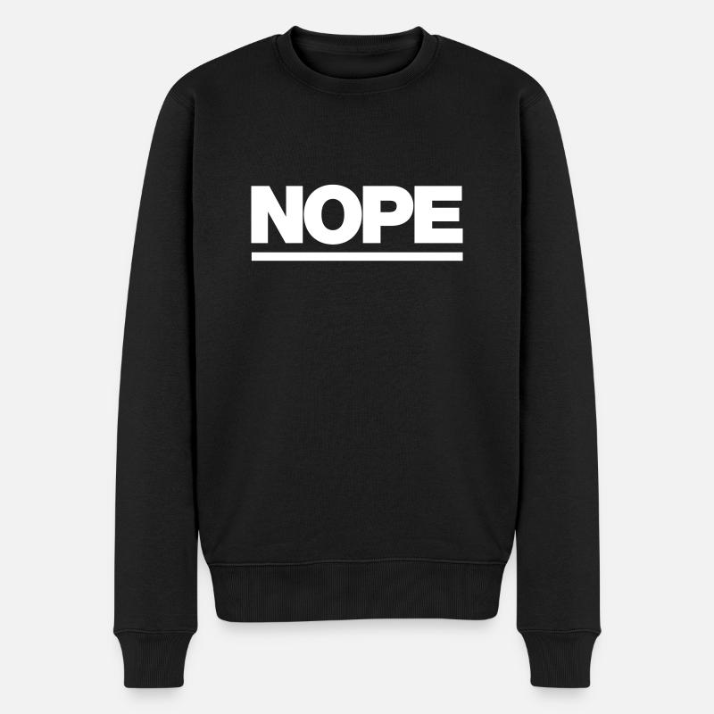 NON - Pull Premium bio Homme - noir