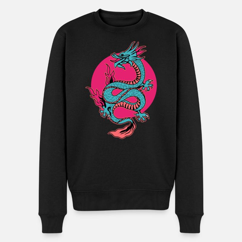 Dragon asiatique - Pull Premium bio Homme - noir