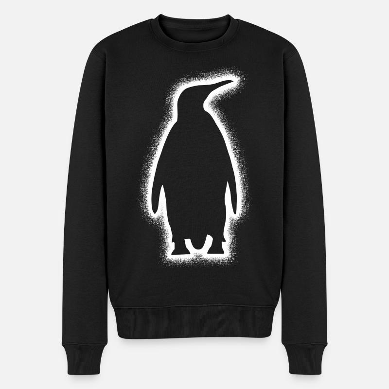 Penguins Hommes Garçons Enfants Penguin - Pull Premium bio Homme - noir