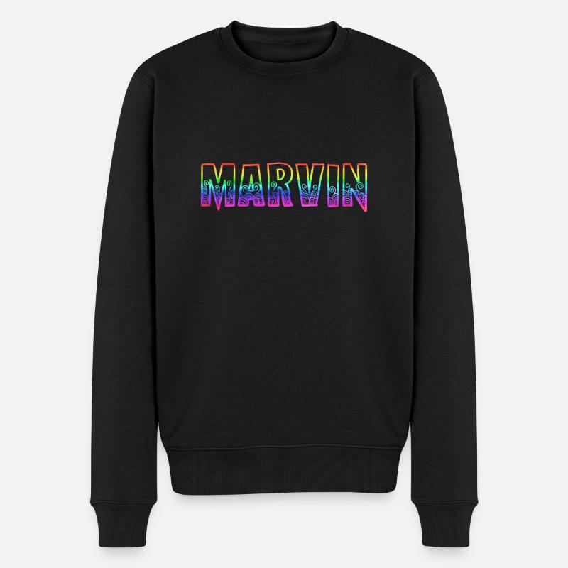 marvin rs rainbow - Pull Premium bio Homme - noir