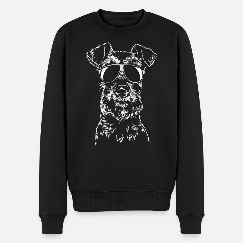 IRISH TERRIER cool Wilsigns Hund Hunde Geschenk - Männer Premium Bio Pullover - Schwarz