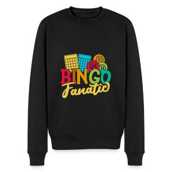 Jeu de bingo fanatique bingo - Pull Premium bio Homme - noir - Devant - Nico (187cm)