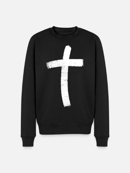 Jésus Croix - Pull Premium bio Homme - noir