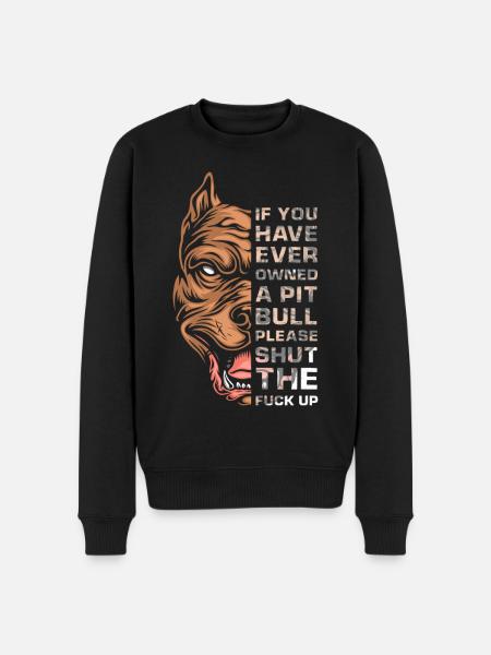 Pitbull dog lovers - Men's Premium Organic Jumper - black
