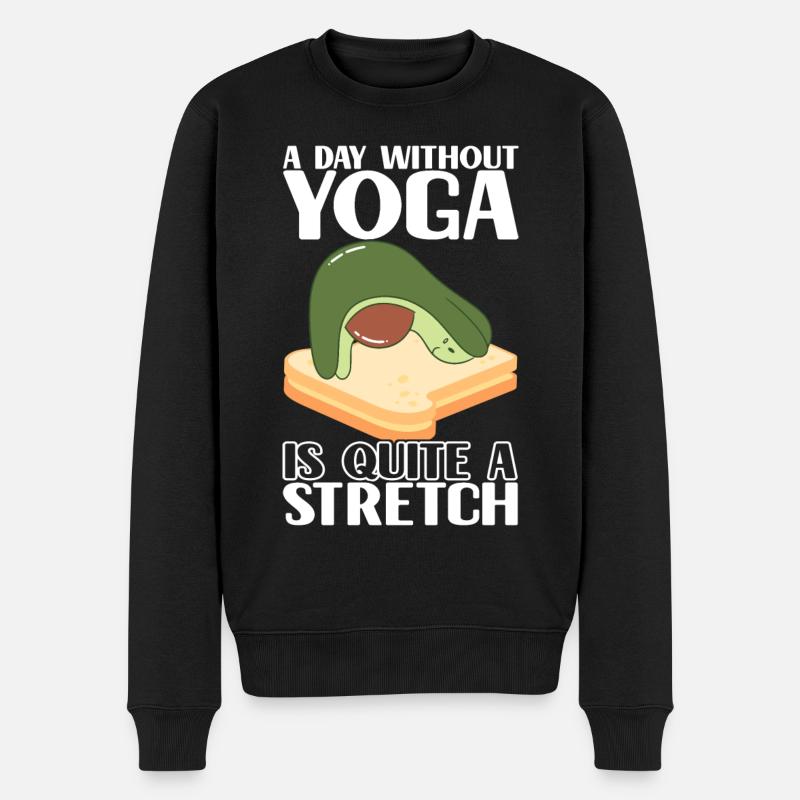 Avocado Toast - Männer Premium Bio Pullover - Schwarz