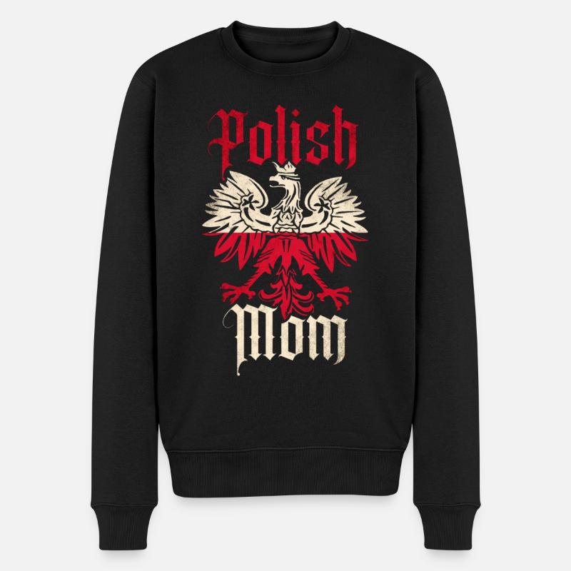 Pologne mère polonaise - Pull Premium bio Homme - noir