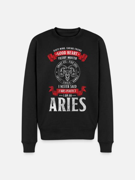 Zodiac sign birth superstition Minerva - Men's Premium Organic Jumper - black