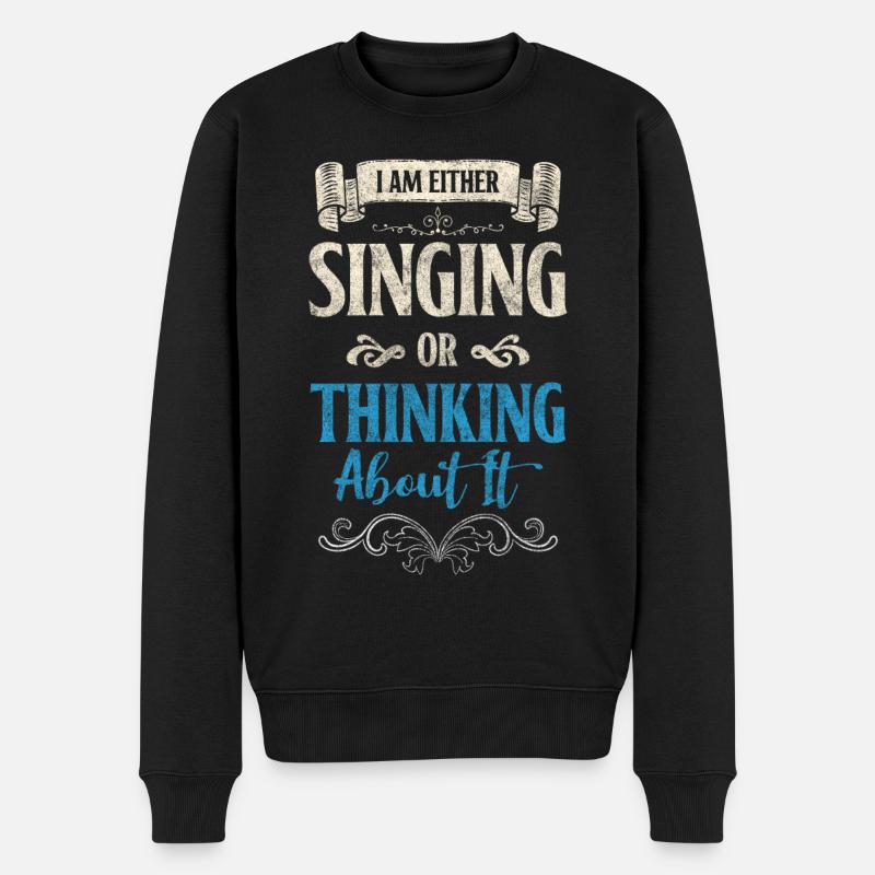 Musik Leidenschaft Chor Auftritt - Männer Premium Bio Pullover - Schwarz