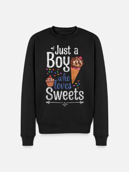 Chocolate Delicious snacking pleasure - Men's Premium Organic Jumper - black