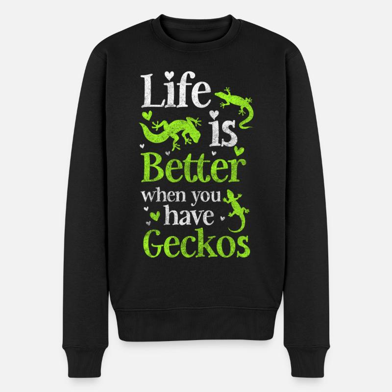 Geckos Lizard Terrarium - Pull Premium bio Homme - noir