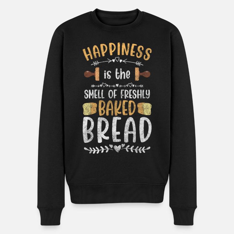 Backen Cupcake - Männer Premium Bio Pullover - Schwarz
